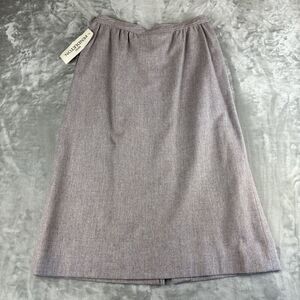 NWT Vintage Pendleton 100% Virgin Wool Pencil Skirt Women's 12 Lilac USA (1121)